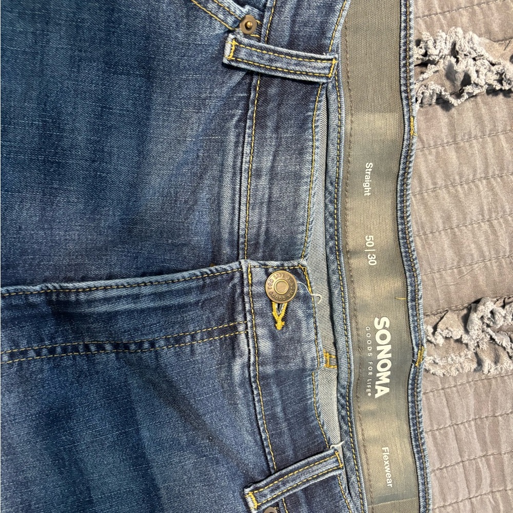 Sonoma Relaxed Fit Blue Jeans for Men - Picture 2 of 3